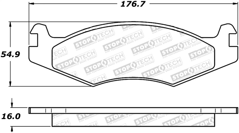 StopTech Street Brake Pads - 308.06510