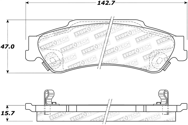 StopTech Street Brake Pads - 308.07290
