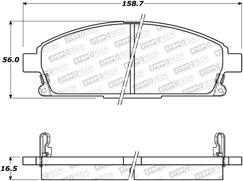 StopTech Street Brake Pads - 308.06910