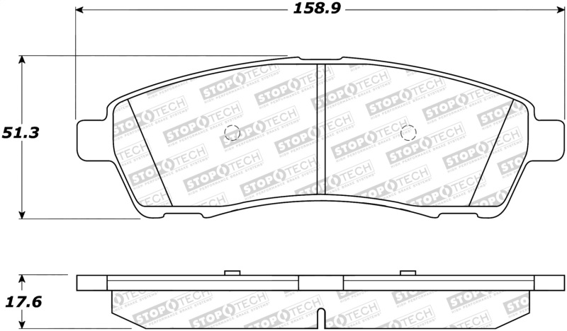 StopTech Street Brake Pads - 308.07570