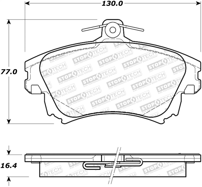 StopTech Street Brake Pads - 308.08370