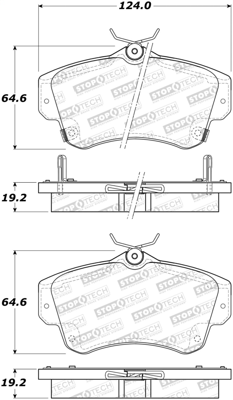 StopTech Street Brake Pads - 308.08411