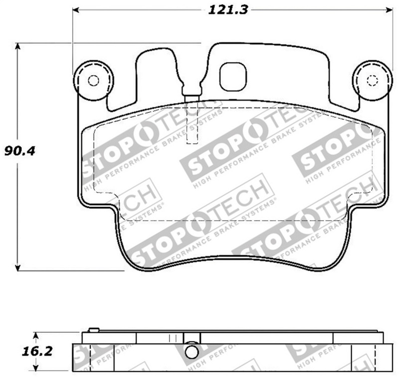 StopTech Street Touring 00-07 Porsche Boxster S / 06-07 Cayman Front Brake Pads - 308.09170