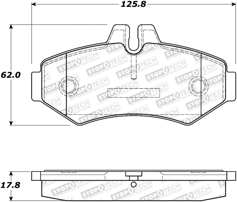 StopTech Street Brake Pads - 308.09280