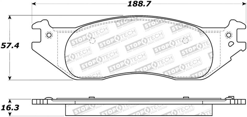 StopTech Street Brake Pads - 308.10450