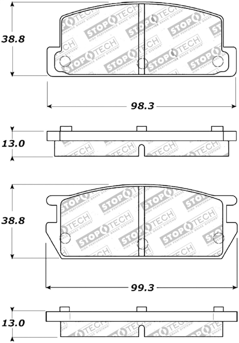 StopTech Performance Brake Pads - 309.02350