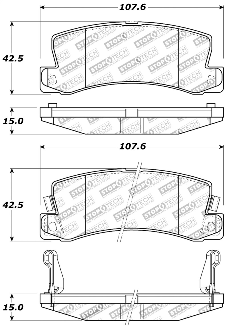 StopTech Performance Brake Pads - 309.03250