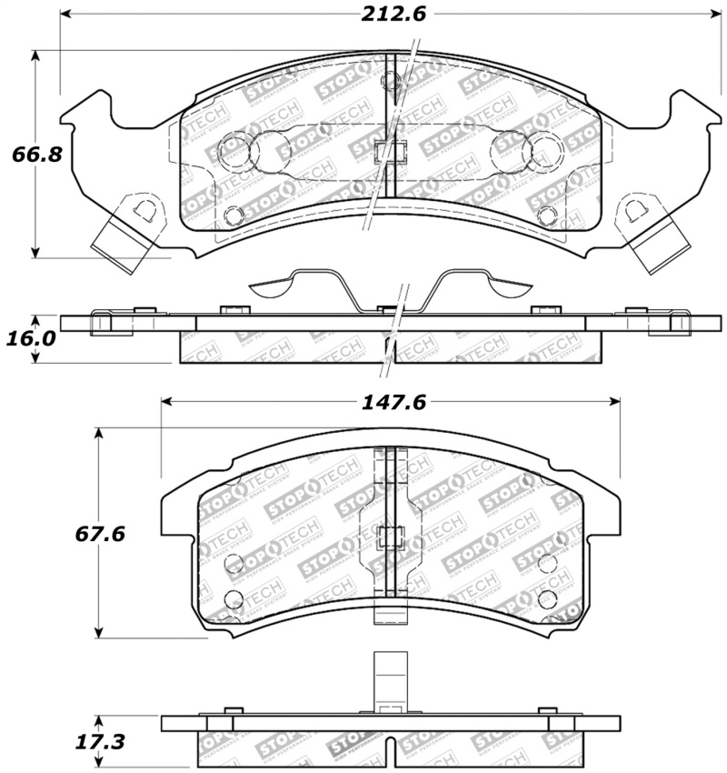 StopTech Performance Brake Pads - 309.06230