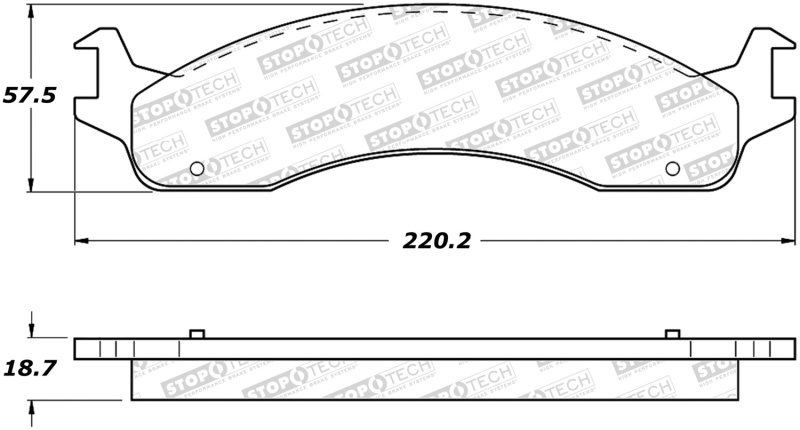 StopTech Sport Brake Pads w/Shims - Rear - 309.06550