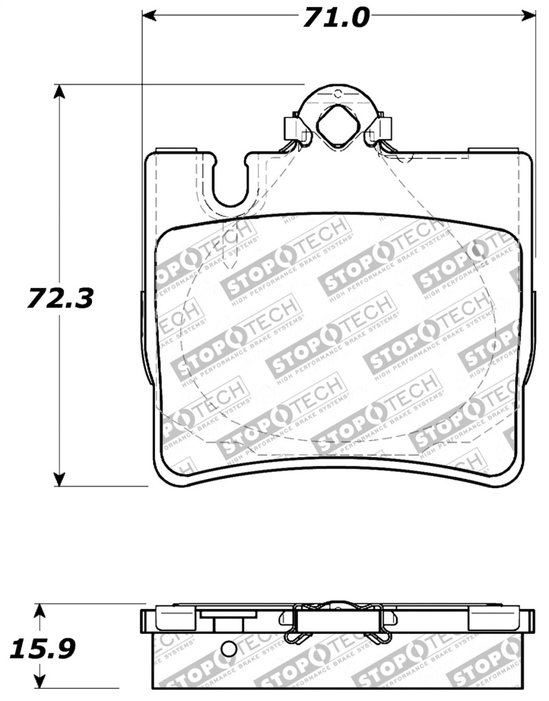 StopTech Performance Brake Pads - 309.08480