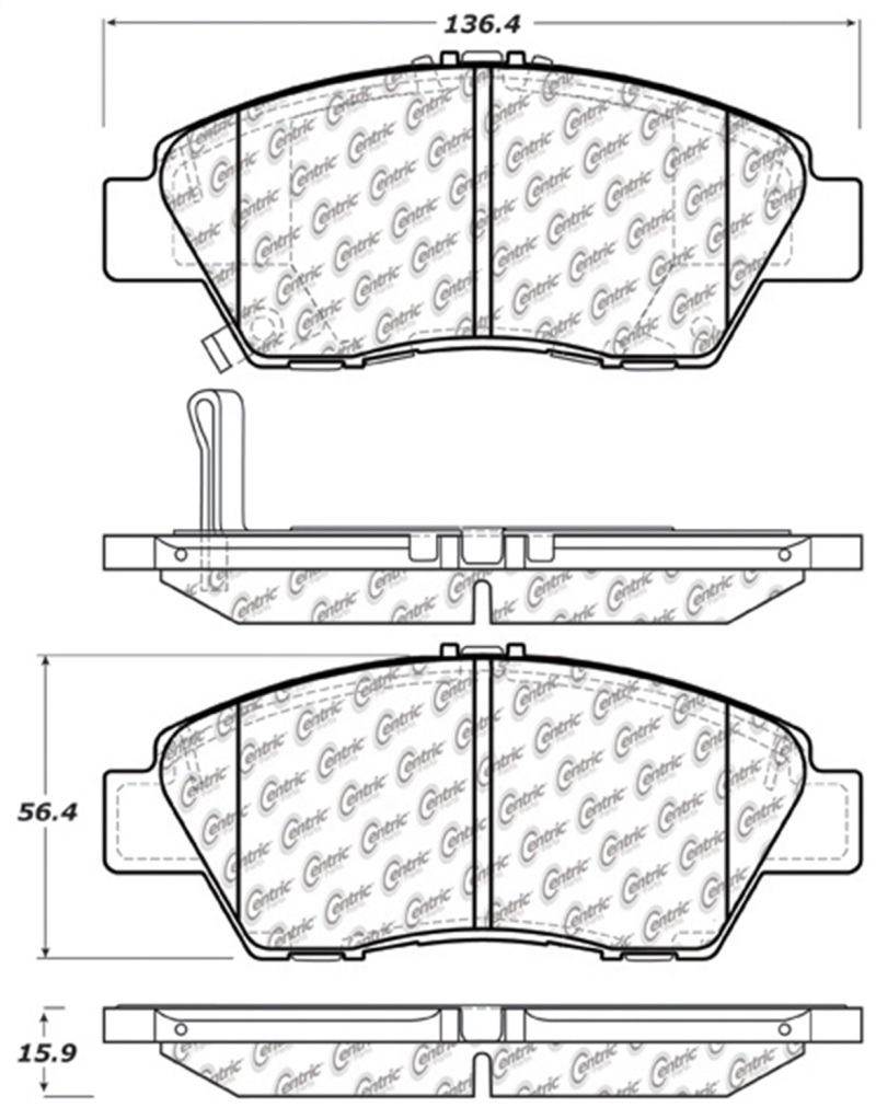 StopTech Performance 09-17 Honda Fit Front Brake Pads - 309.13940