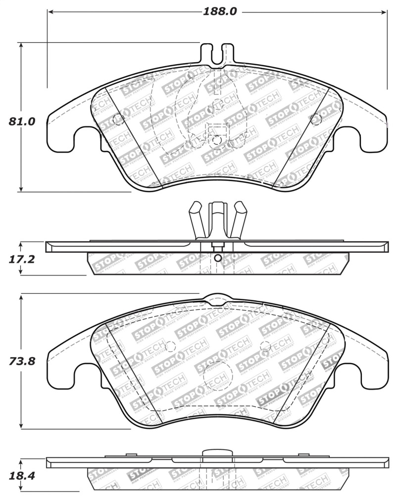 StopTech Performance Brake Pads - 309.13420