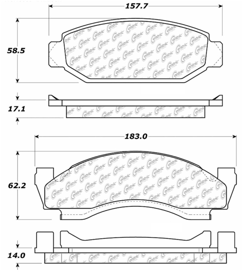 StopTech 73-86 Ford Bronco Front Truck & SUV Brake Pad - 319.00500