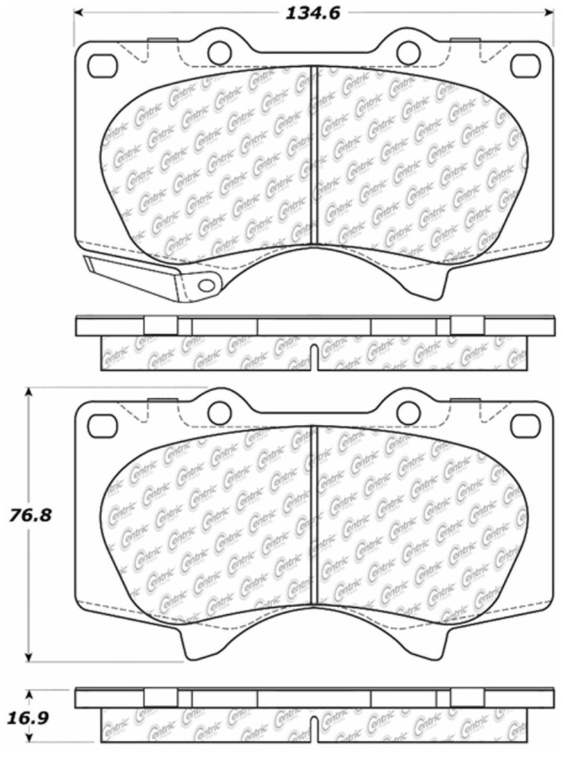 StopTech 03-09 Lexus GX4780/Toyota 4Runner Front Truck & SUV Brake Pad - 319.09760