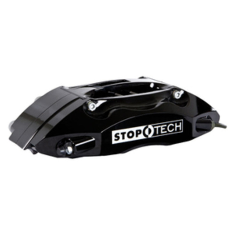 StopTech 91-05 Acura NSX Rear BBK w/Black ST-40 Calipers Slotted 328x28mm Rotors Pads SS Lines - 83.055.0043.51