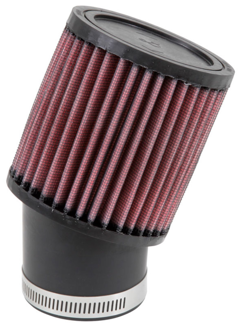 K&N Filter Universal Rubber Round Straight Filter 20 Deg Angled 2-7/16in Flange 3-3/4in OD 4in H - RU-1750