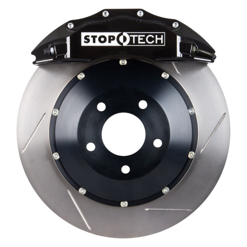 StopTech 11-12 BMW 535i/550i Sedan Front BBK w/ Black ST-60 Calipers Slotted 380x35mm Rotors - 83.B32.6D00.51