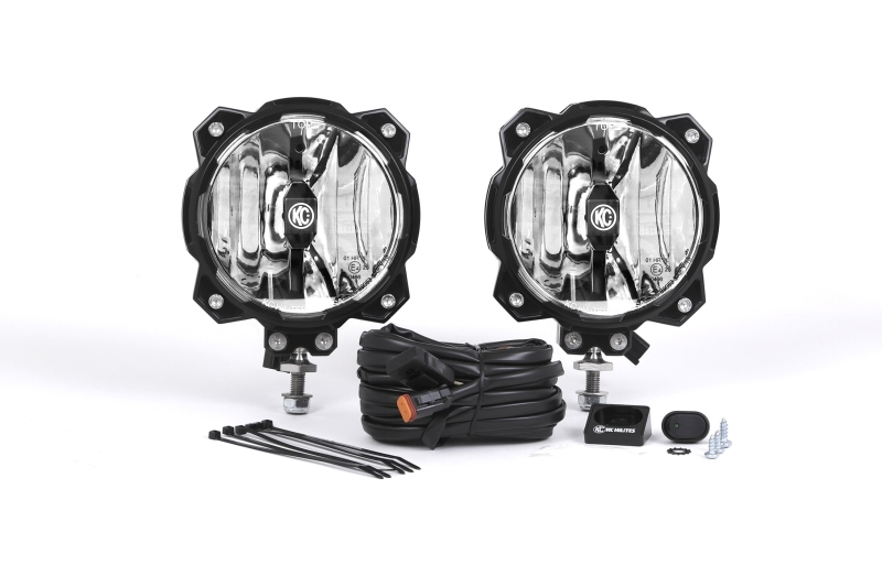 KC HiLiTES 6in. Pro6 Gravity LED Light 20w Single Mount Spot Beam (Pair Pack System) - 91301