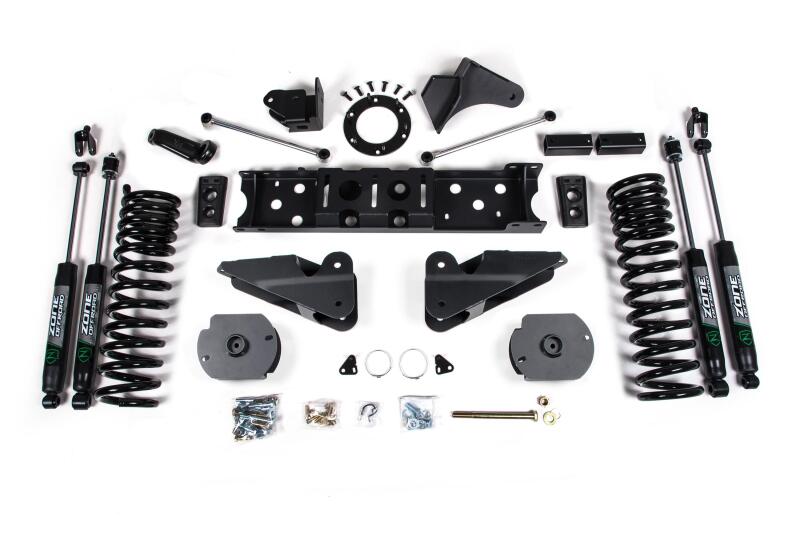 Zone Offroad 19-20 Ram 2500 4.5in Radius Arm Bracket - Diesel - 6-Bolt T-Case - Nitro Shocks - ZOND76N