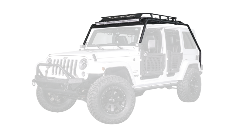 Body Armor 4x4 07-18 Jeep Wrangler JK Windshield Light Bar - JK-6126