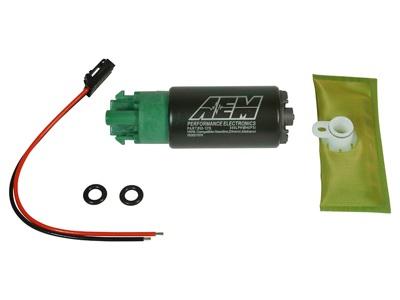 AEM 340LPH 65mm Fuel Pump Kit w/ Mounting Hooks - Ethanol Compatible - 50-1215