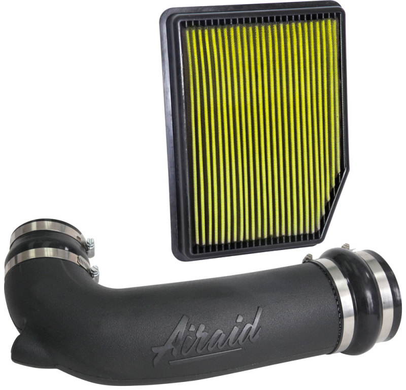 Airaid 19-20 Chevrolet Silverado 1500 V6-4.3L Jr Intake Kit - Oiled / Yellow Media - 204-795