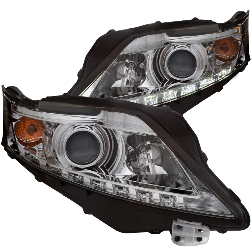 ANZO 2010-2012 Lexus Rx350 Projector Headlights w/ U-Bar Chrome - 111323