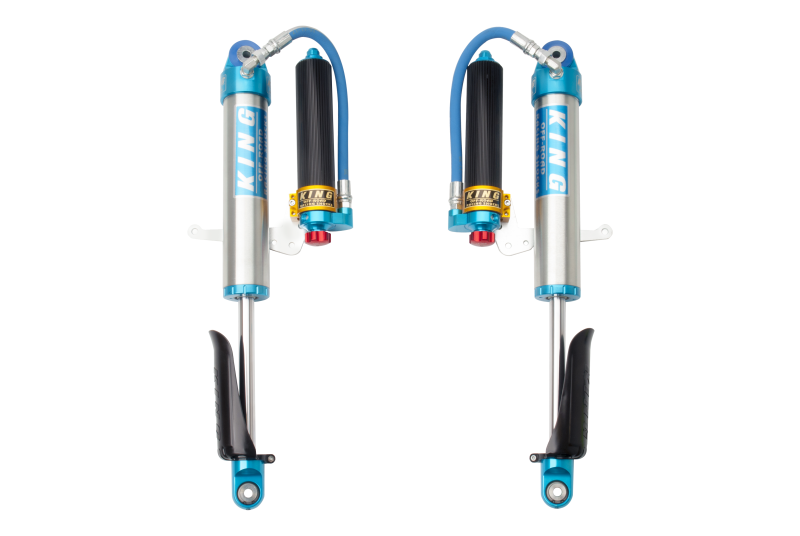 King Shocks 2018+ Jeep Wrangler JL Front 2.5 Dia Remote Res Shock for 0-2in Lift w/Adjuster (Pair) - 25001-373A