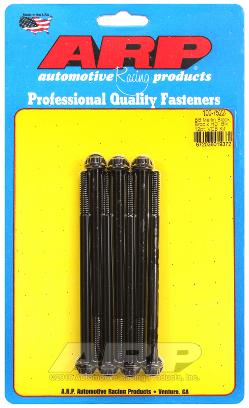 ARP Merlin Block Brodix Head BB 12pt Valve Cover Bolt Kit - 100-7522