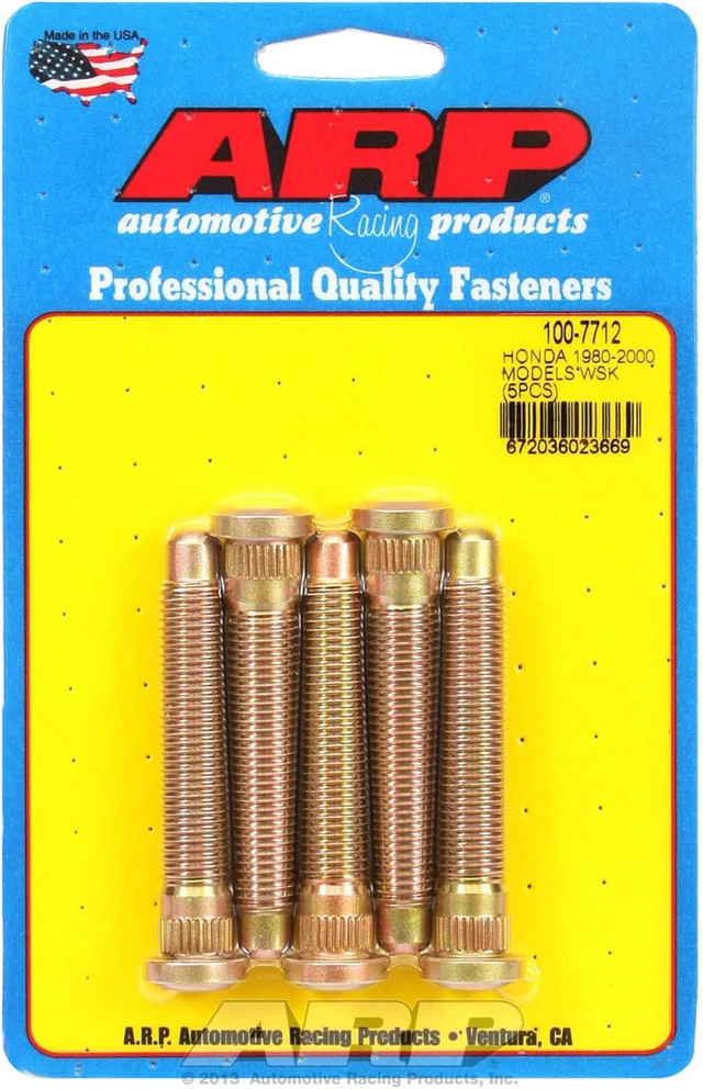 ARP 80-00 Honda M12x2.85inch 5 Wheel Stud Kit - 100-7712