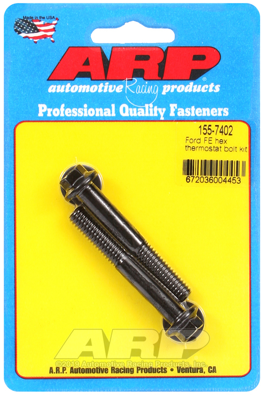 ARP Ford FE Hex Thermostat Bolt Kit - 155-7402