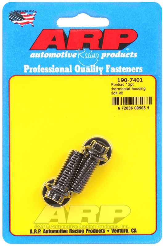 ARP Pontiac 12pt Thermostat Housing Bolt Kit - 190-7401