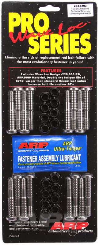 ARP SB Ford 351C Wave-Loc Rod Bolt Kit - 254-6403