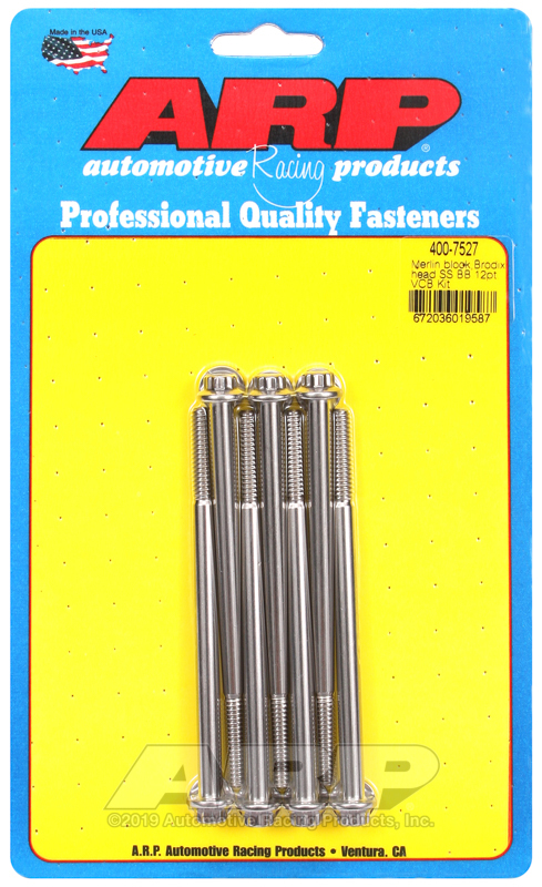 ARP Merlin Block BRodix Head BB 12pt Valve Cover Bolt Kit - 400-7527