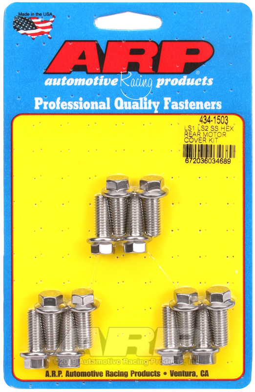 ARP Chevy LS1 LS2 SS Rear Hex Motor Cover Bolt Kit - 434-1503