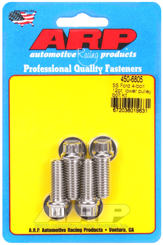 ARP Ford SS 4-Bolt 12pt Lower Pulley Bolt Kit - 450-6805