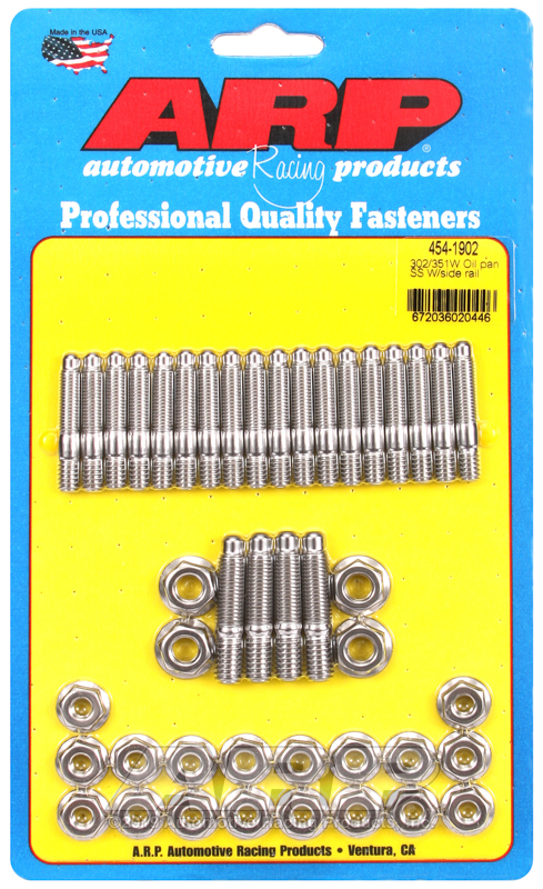 ARP Ford 302/351W Oil Pan Stud Kit w/ Side Rail - 454-1902