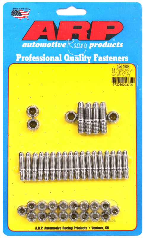 ARP SB Ford SS 12pt Oil Pan Stud Kit - 454-1903