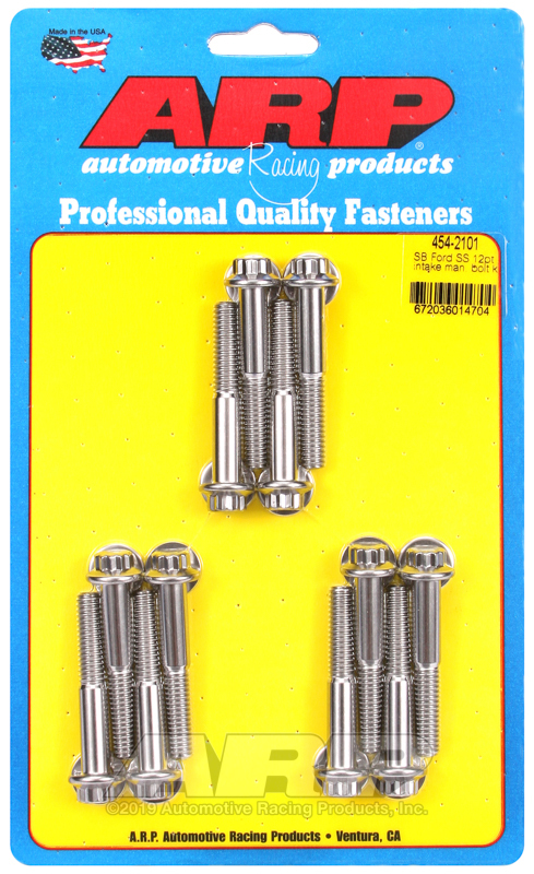 ARP SB Ford SS 12pt Intake Manifold Bolt Kit - 454-2101