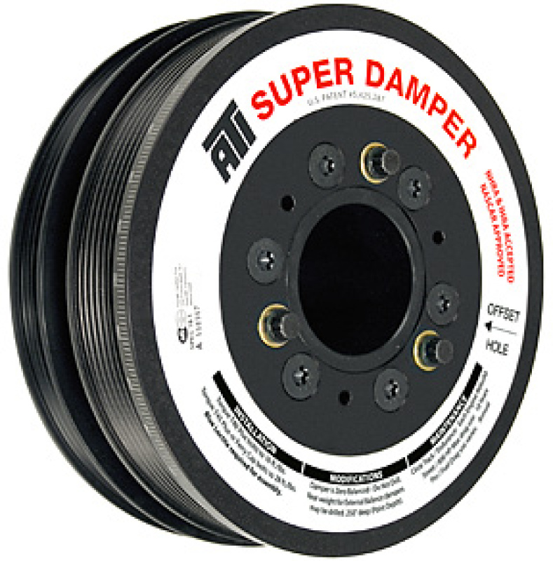 ATI Damper - 8.25in - Alum - 10 & 4 Grv - LS7 - Y Body Corvette - Gen 5 Z28 - LS3 - 10 Percent OD - ATI918622
