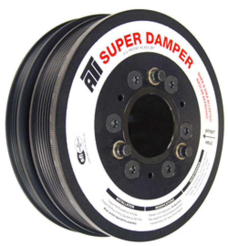 ATI Damper - 7.48in - Alum - 8 & 4 Grv - LS7 w/LS1/LS2 F/V Body - Accessory & A/C Spacing - 3 Ring - ATI918643