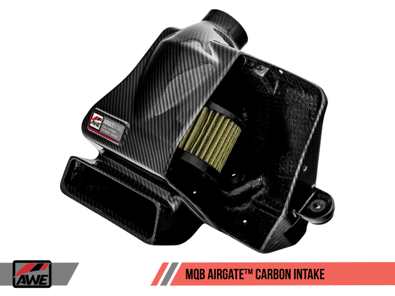 AWE Tuning Audi / Volkswagen MQB 1.8T/2.0T/Golf R Carbon Fiber AirGate Intake w/o Lid - 2660-15026