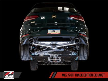AWE Tuning Volkswagen GTI MK7.5 2.0T Track Edition Exhaust w/Chrome Silver Tips 102mm - 3020-32042
