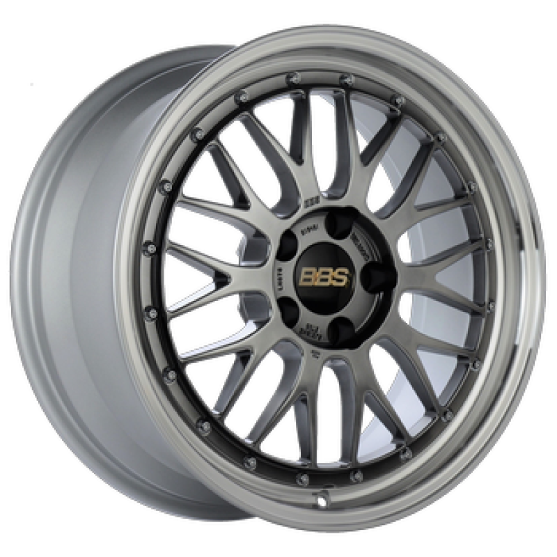 BBS LM 18x8 5x114.3 ET40 Diamond Black Center / Machined Lip Wheel -82mm PFS/Clip Required - LM080DBPK