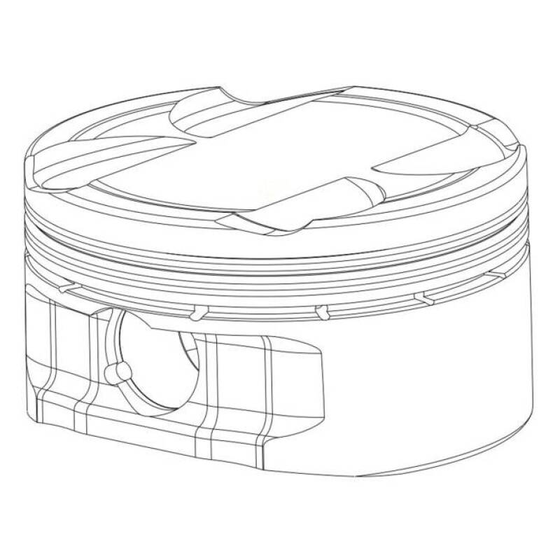 CP Piston & Ring For Nissan RB25DET 6cyl - Bore (86.50mm) - Size (+0.5mm) - CR (9.0:1) - Single - SC7305-1