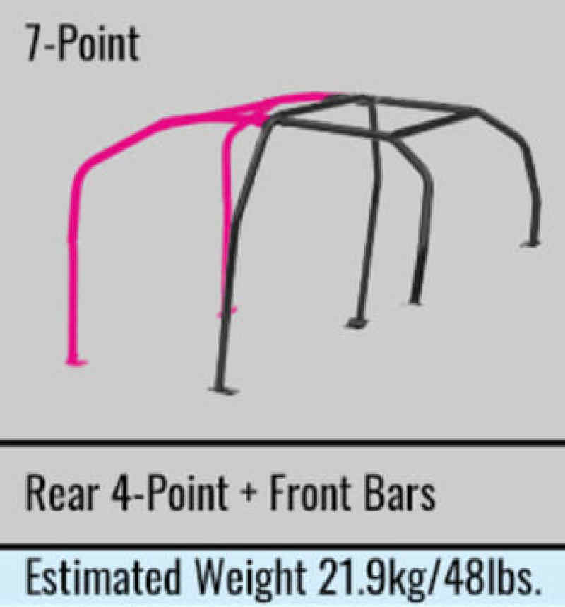 Cusco Chro-moly Roll Cage Through Dash 7 Point CP9A (S/O / No Cancel) - 560 265 L