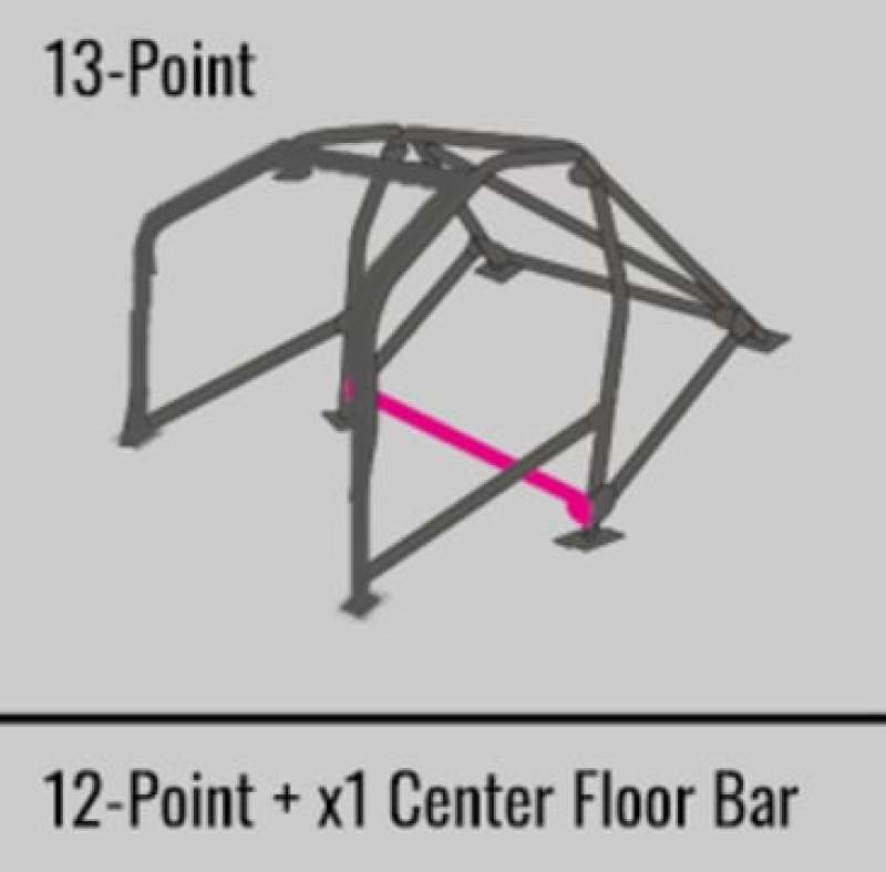 Cusco Safety 21 2-Passenger 13-Point BLK DASH-THROUGH Roll Cage CT9A Evo 7 (S/O/No Cancel) - 564 290 W13