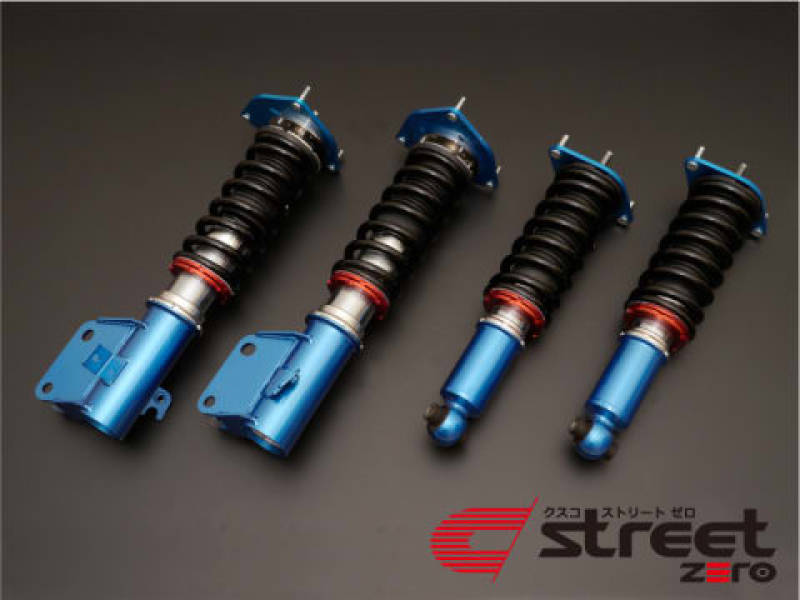 Cusco Coilovers Street Zero Front -Pillow / Rear -Rubber Upper 2015+ WRX STI ONLY - 6A1 61P CN