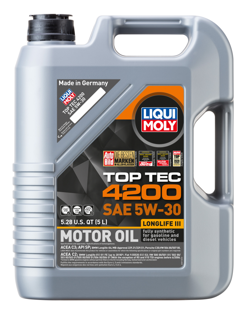 LIQUI MOLY 5L Top Tec 4200 Motor Oil 5W30 - 2011