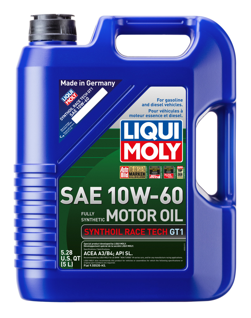 LIQUI MOLY 5L Synthoil Race Tech GT1 Motor Oil 10W60 - 2024